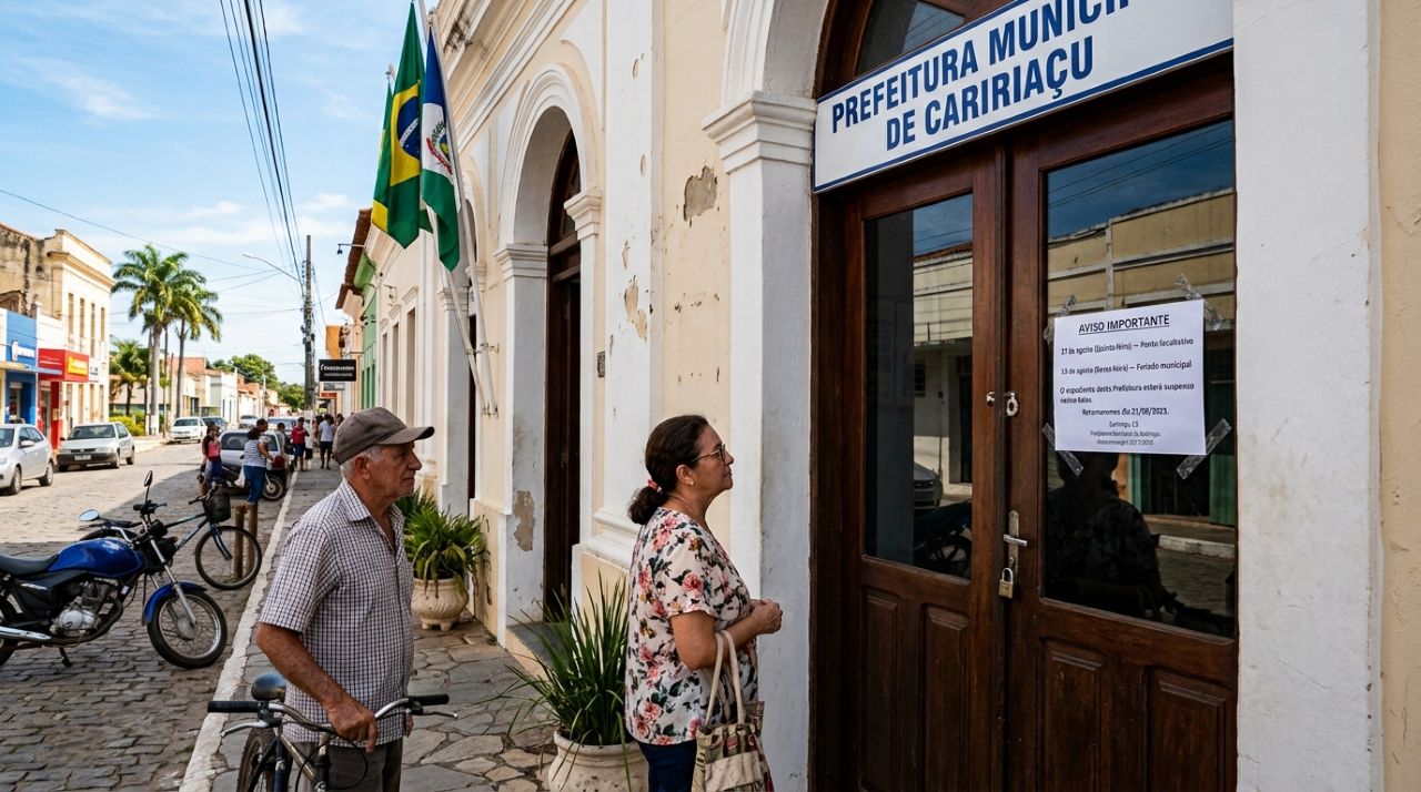 Bancos e repartições fecham nesta terça-feira, 18 de agosto, e moradores devem antecipar serviços