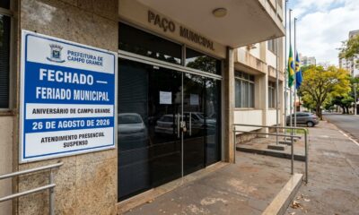 Bancos, escolas e órgãos públicos terão expediente alterado nesta quarta-feira, 26 de agosto