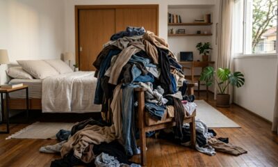 A psicologia afirma que as pessoas que deixam roupas sobre uma cadeira não são desordenadas, mas respondem a uma lógica funcional do cérebro para criar um ponto intermediário prático