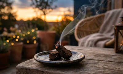 Misturar borra de café seca com cera de vela derretida: como fazer um incenso caseiro potente que limpa a varanda de mosquitos no entardecer