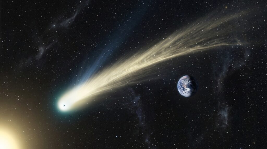 Cometa do sistema solar externo se aproxima da Terra e oferece uma rara chance de observação