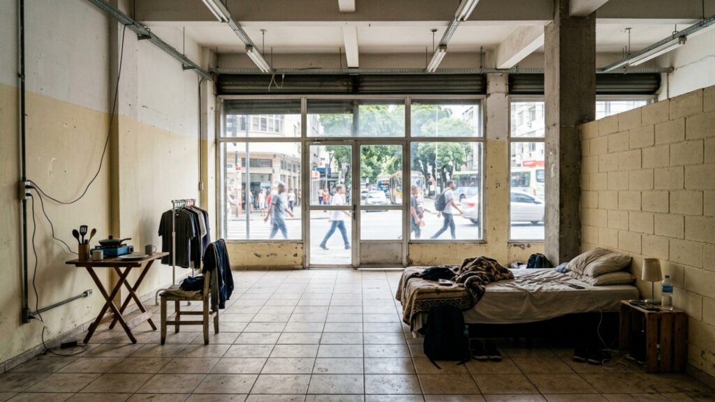 Filho herda ponto comercial de R$ 500 mil e tenta transformá-lo em moradia para economizar aluguel, mas a convenção do condomínio barra a mudança de uso