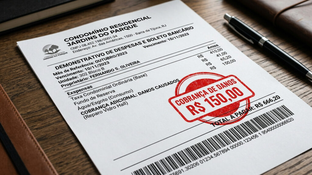 Criança joga bola no corredor do prédio e quebra lâmpada da área comum, condomínio cobra R$ 150 do pai e Justiça valida a cobrança por danos