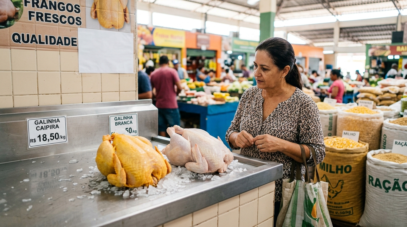 Criador de gado faz alerta sobre a pele do frango: ‘Branca ou amarela? Não se engane: a cor não define a qualidade.’