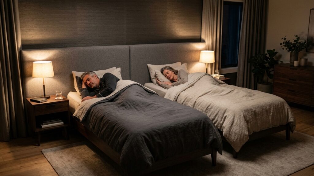 Dormir separado pode salvar seu sono e seu relacionamento