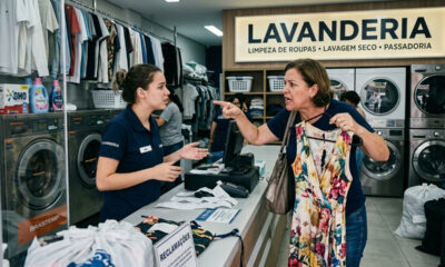 Lavanderia mancha vestido de R$ 3 mil, tenta indenizar cliente com o valor do serviço de R$ 80 e Justiça obriga o pagamento integral da peça