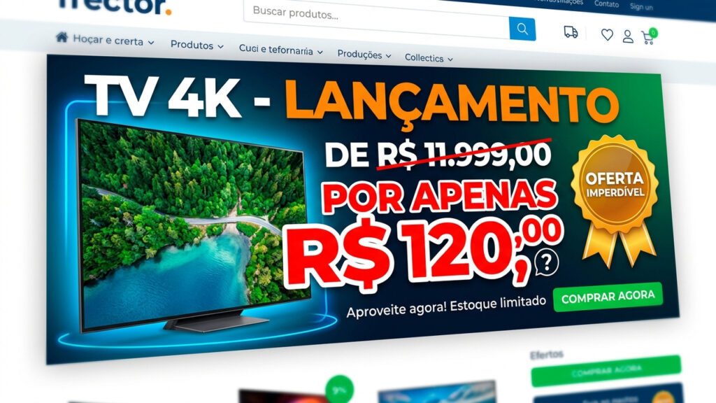 Consumidor encontra TV de R$ 12 mil anunciada por R$ 120 na internet, exige entrega do aparelho e juiz nega o pedido por reconhecer erro evidente