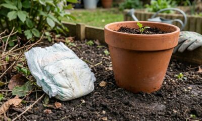 Fraldas descartadas podem ganhar novo uso na agricultura após cientistas testarem gel capaz de ajudar plantações em solo arenoso