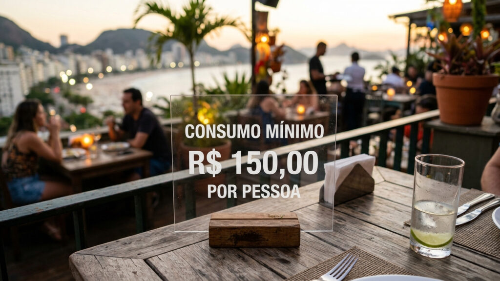 Restaurante exige consumo mínimo de R$ 150 por pessoa para liberar mesas na varanda e Procon aplica multa pesada por prática de venda casada