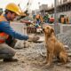 Cão de rua ganha uma segunda chance após encontro com operário da construção civil
