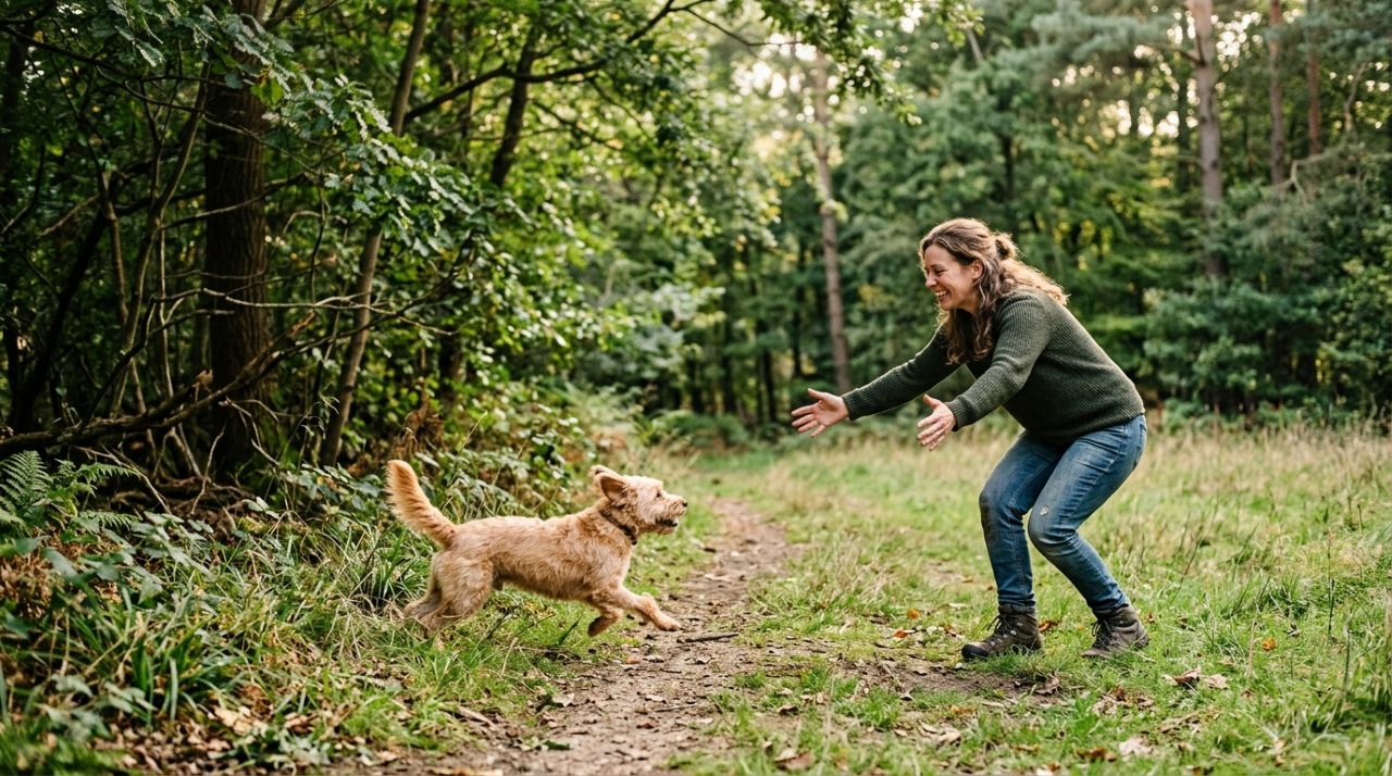 Cadela desaparecida na floresta vive reencontro emocionante com sua pessoa favorita