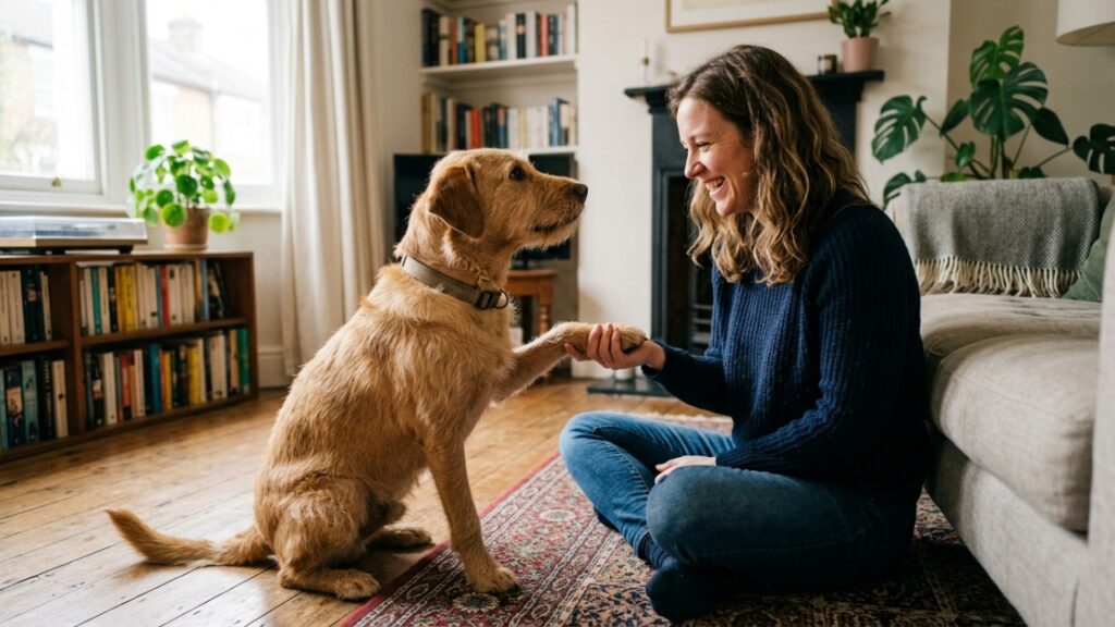 Cachorro dando uma das patas sem estar pedindo nada: o que esse sinal pode revelar