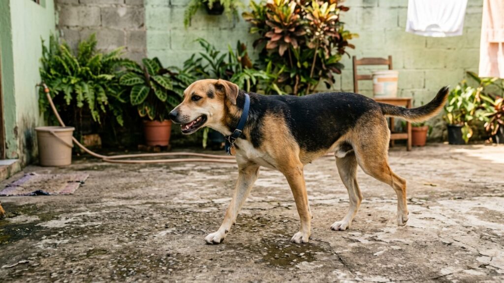 Por que alguns cães dobram as patas dianteiras enquanto estão deitados e quando esse hábito realmente merece atenção