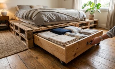 Cama de pallet com gavetas: como montar um móvel funcional, econômico e cheio de estilo para aproveitar melhor o quarto