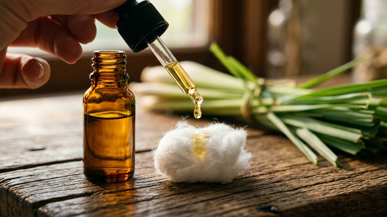 Colocar algodão embebido em óleo essencial de capim-limão no fundo do cesto: a dica aromática para manter a lixeira da cozinha sempre cheirosa