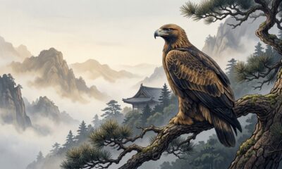 Provérbio japonês: “A águia inteligente esconde as garras.” Uma lição sobre força silenciosa, discrição e a confiança de quem não precisa provar o próprio valor