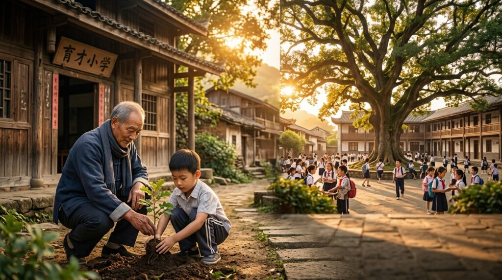 Provérbio chinês do dia: "Se seus planos são para um ano, plante arroz; se são para dez anos, plante árvores; se são para cem anos, eduque as crianças" — um ditado que ensina sobre visão de longo prazo e como devemos escolher o que plantar conforme o tempo que queremos colher
