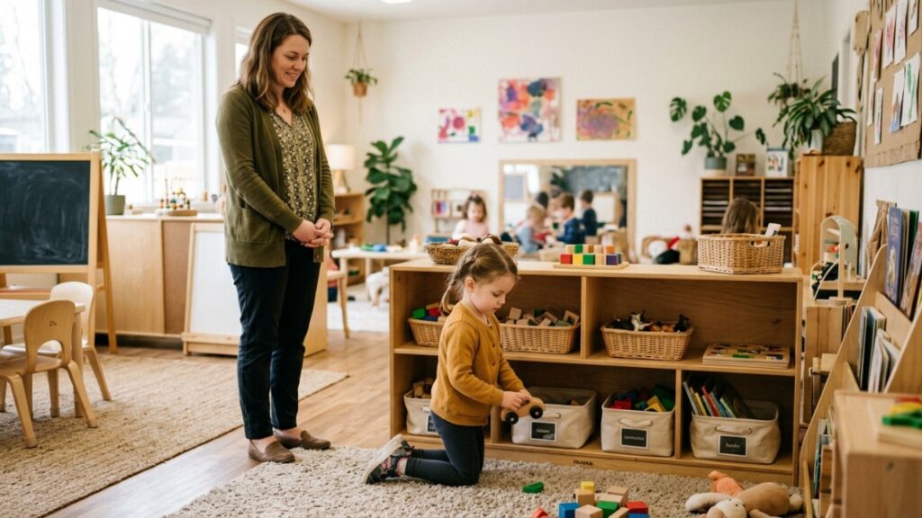 Frase de Maria Montessori sobre educação: “Nunca ajude uma criança em uma tarefa que ela se sente capaz de realizar.” Uma lição sobre educar sem invadir