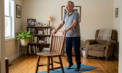 Depois dos 60, estes 4 exercícios simples ajudam a treinar pernas sem precisar sair de casa