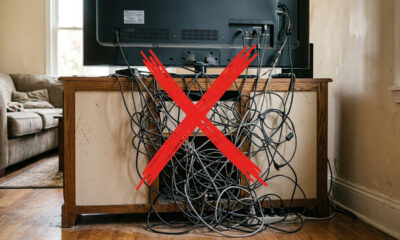 Adeus, fios embolados atrás da televisão: o truque simples de reciclagem para separar e identificar cada cabo sem gastar um centavo