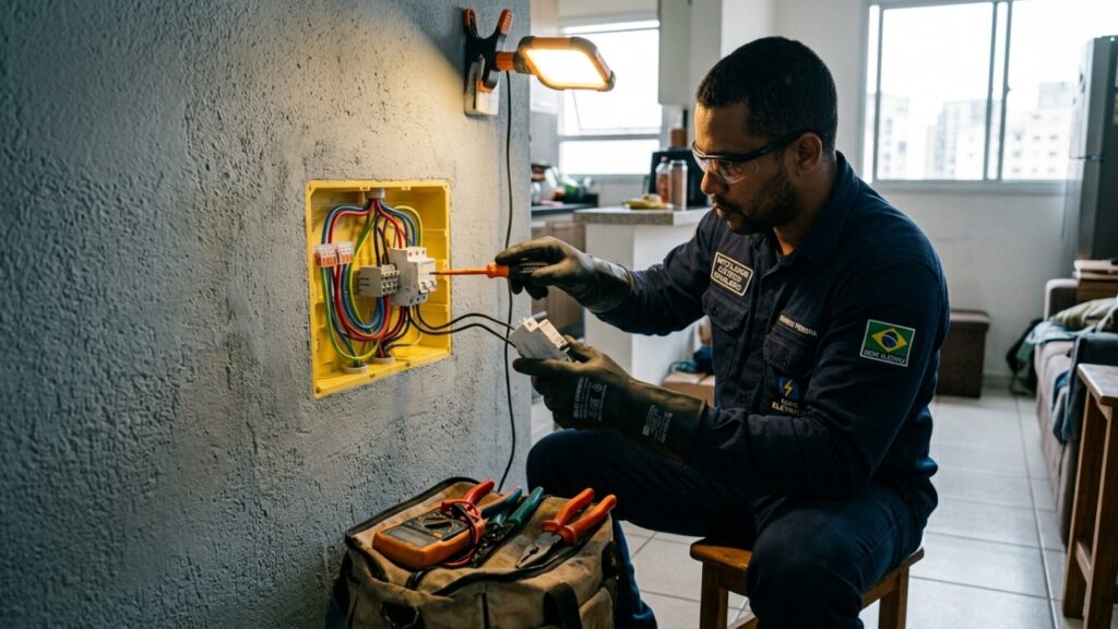 Como conectar duas lâmpadas a um interruptor paralelo para acender e apagar de locais diferentes