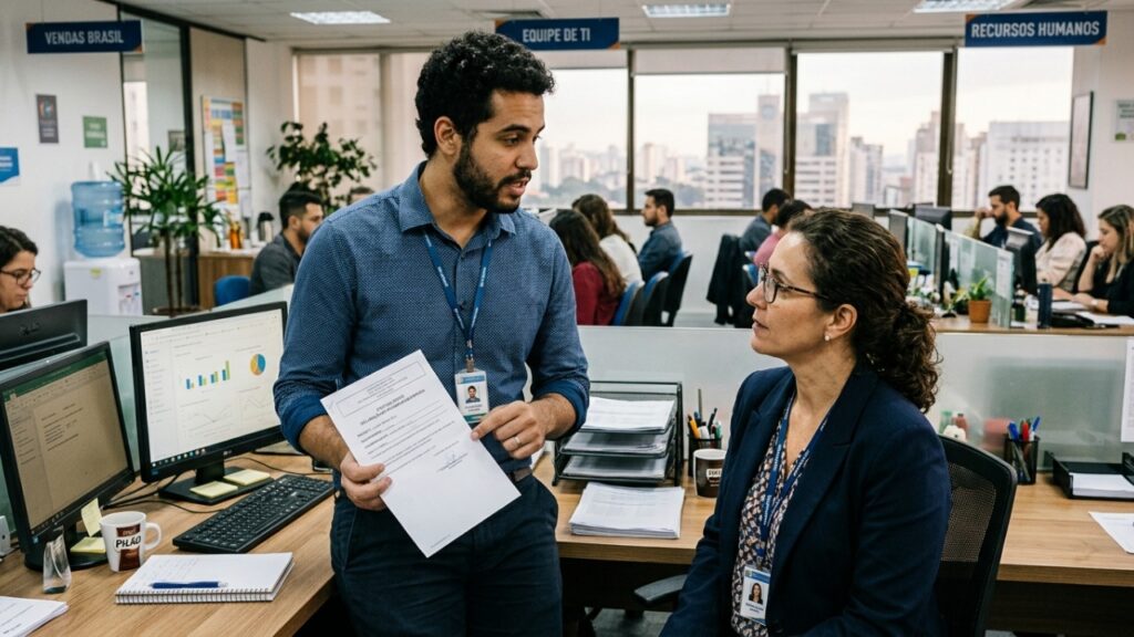 Funcionário deixa o trabalho para acompanhar a esposa grávida ao médico e chefe ameaça descontar as horas, mas a CLT reserva uma surpresa