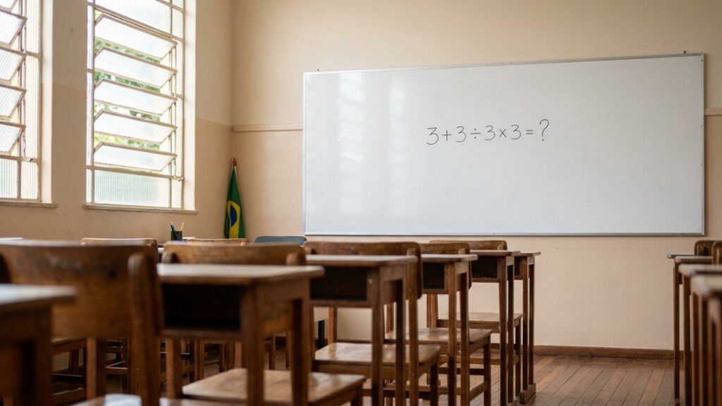Pouca gente percebe a pegadinha em 3 + 3 ÷ 3 × 3, você consegue acertar de primeira?
