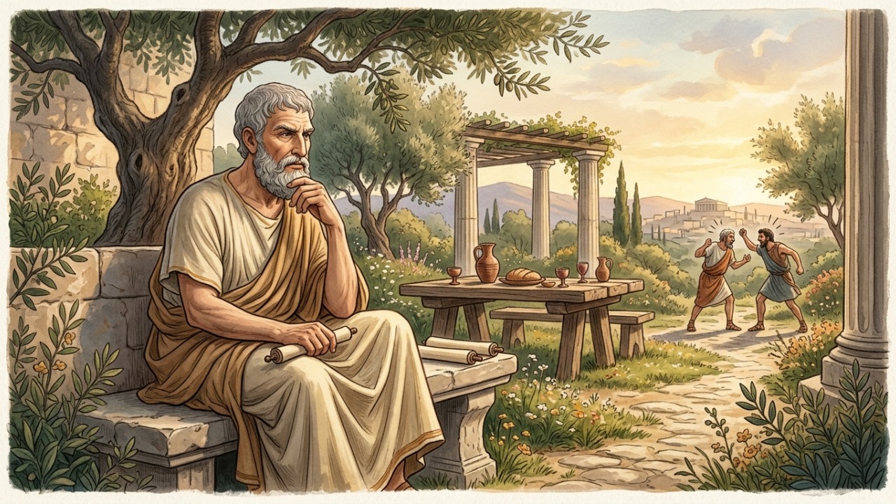 Frase do dia de Epicuro: “Se Deus escutasse as preces dos homens, todos teriam perecido rapidamente, pois vivem desejando o mal uns aos outros.” Um ensinamento sobre egoísmo e inveja
