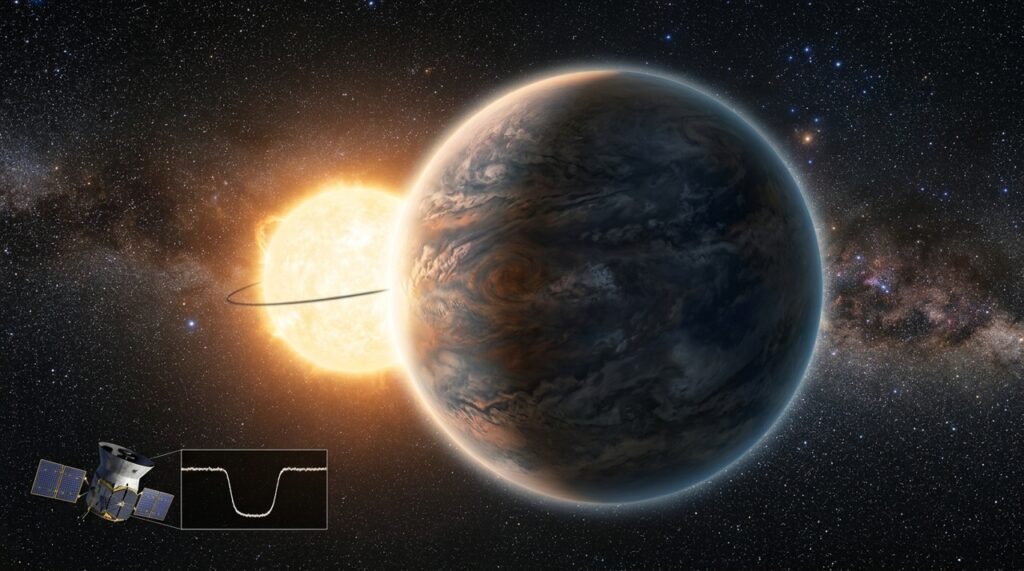 O exoplaneta HD 21749b, localizado a 53 anos-luz, tem três vezes o tamanho e 23 vezes a massa da Terra, além de completar sua órbita em apenas 36 dias
