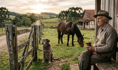 Provérbio alemão do dia para refletir: "Uma cerca dura 3 anos, um cachorro dura 3 cercas, um cavalo dura 3 cachorros e um homem dura 3 cavalos"