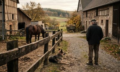 Provérbio alemão do dia: "Uma cerca dura 3 anos, um cachorro dura 3 cercas, um cavalo dura 3 cachorros e um homem dura 3 cavalos"; lições de vida sobre como nosso tempo na Terra é temporário e como devemos praticar a gratidão, extraídas de um antigo ditado.