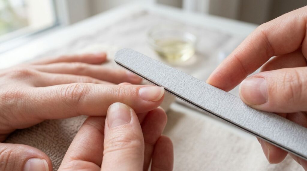 Manicures revelam por que lixar as unhas em movimentos de vai e volta pode favorecer descamação nas pontas