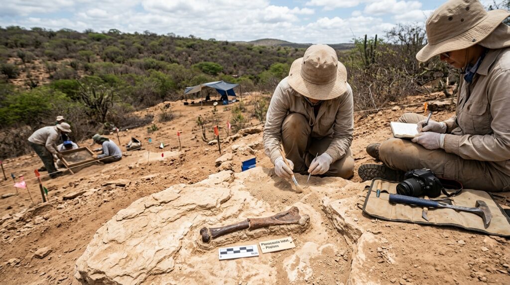Pesquisadores brasileiros encontram fósseis de 100 milhões de anos escondidos em rochas sedimentares e descoberta revela detalhes inéditos sobre a evolução desses répteis
