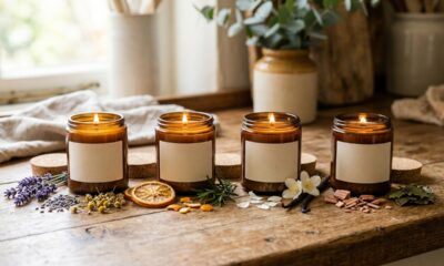 Velas aromáticas artesanais unem decoração perfume e criatividade