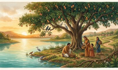 Provérbio indiano sobre generosidade: “A árvore não come seu fruto, nem o lago bebe sua água.” Uma lição sobre viver para beneficiar os outros