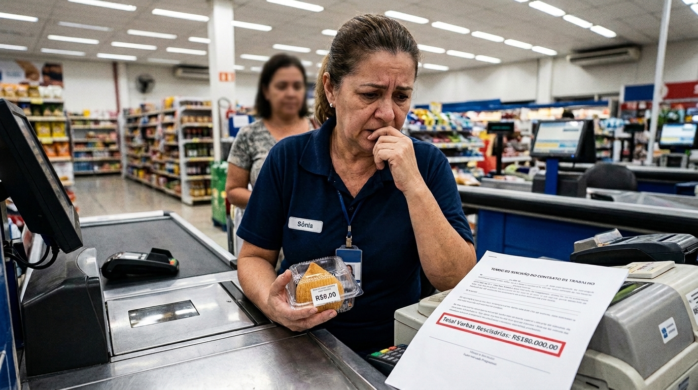 Funcionária perde R$ 180 mil após consumir salgado de R$ 8 sem registrar a compra no caixa