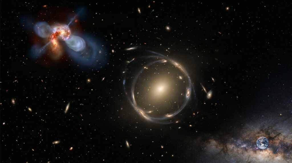 Astrônomos recebem um sinal laser de um objeto localizado a 8.000 milhões de anos-luz da Terra