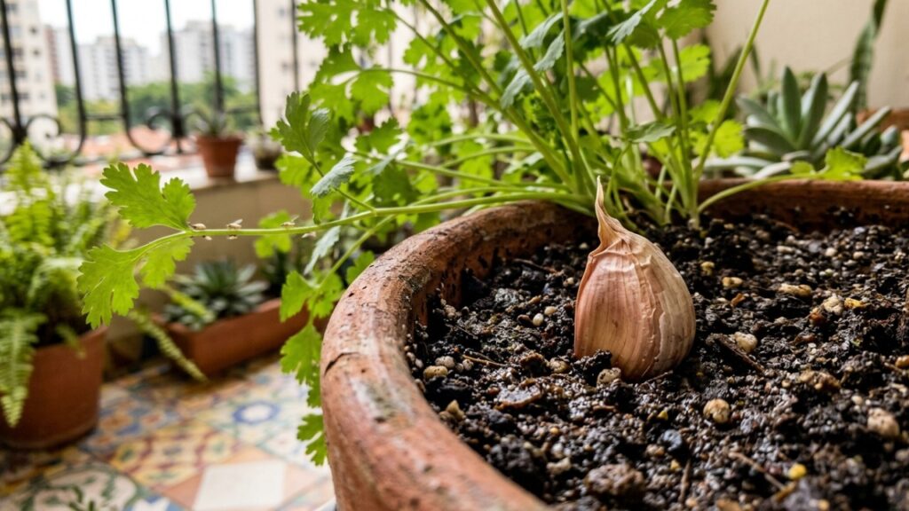 Plantar um dente de alho na terra das plantas: para que serve esse truque simples e por que muita gente recomenda no jardim