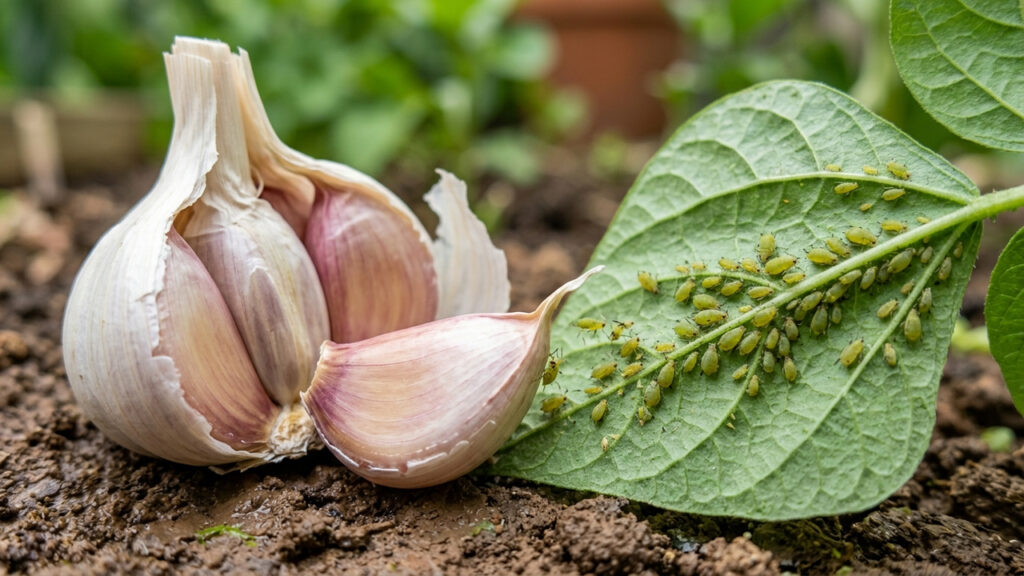 O poder do alho na agricultura: a ciência explica como o composto dialil dissulfeto presente no bulbo atua como um veneno letal contra pulgões