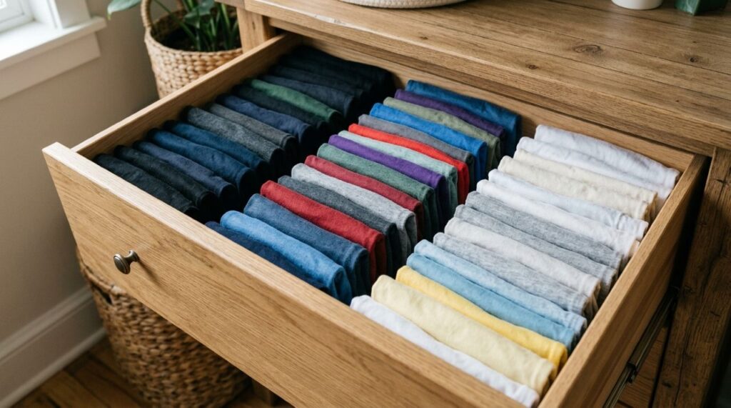 Como organizar roupas em um guarda-roupa pequeno sem precisar comprar caixas, colmeias ou organizadores e ainda aproveitar melhor cada espaço disponível