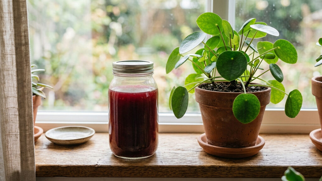O adubo líquido caseiro com casca de beterraba que turbina o crescimento das raízes e fornece minerais essenciais para plantas em vasos