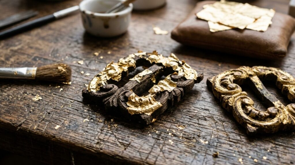 Sapato dourado de 1.500 anos é encontrado em sepultura antiga de jovem mulher de origem nobre