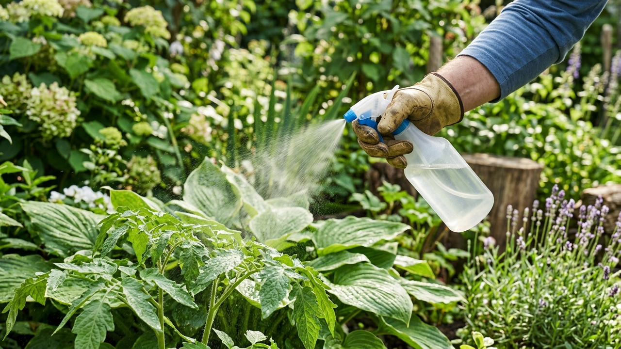 Borrifar óleo de neem diluído em água com sabão: a receita caseira para proteger as folhas de todo o jardim contra pulgões, cochonilhas e lagartas