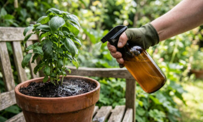 Borrifar água com bicarbonato de sódio na terra azeda ao redor da planta: a feitiçaria simples que mudou o pH do vaso em apenas uma tarde
