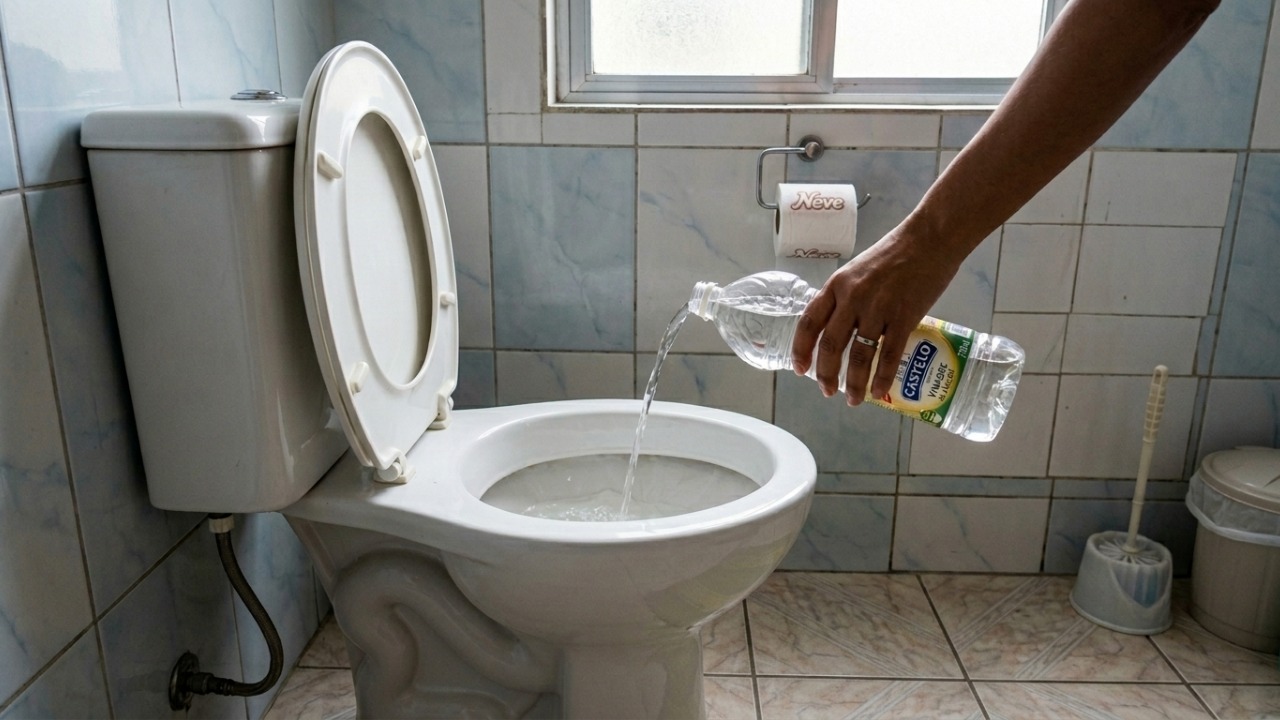 Despejar vinagre no vaso sanitário uma vez por semana: para que serve esse truque e por que ele ajuda na limpeza do banheiro