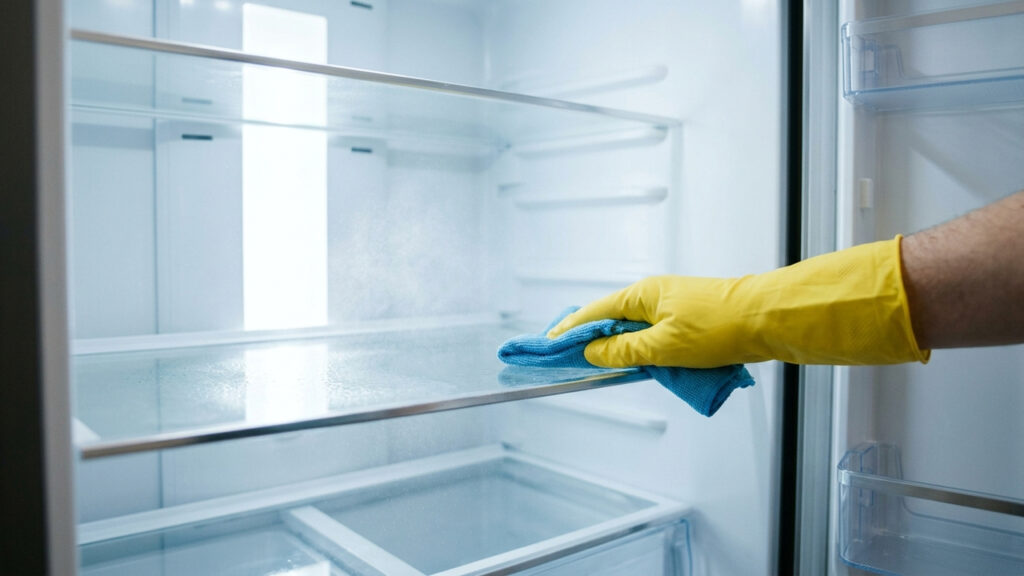 Mistura de bicarbonato com água quente: por que usar a solução efervescente para limpar e desinfetar as prateleiras da geladeira por dentro