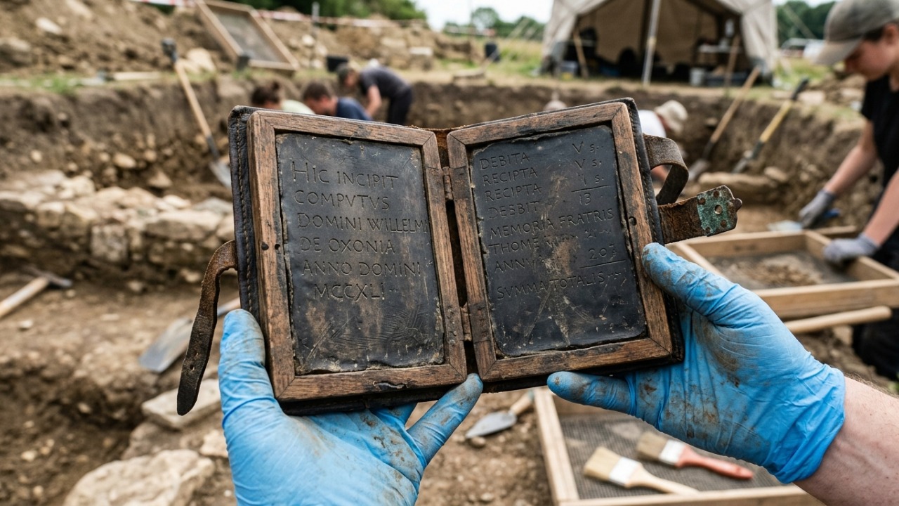 Pequeno caderno medieval é encontrado no fundo de uma latrina e surpreende pesquisadores ao revelar anotações em latim preservadas por cerca de 700 anos