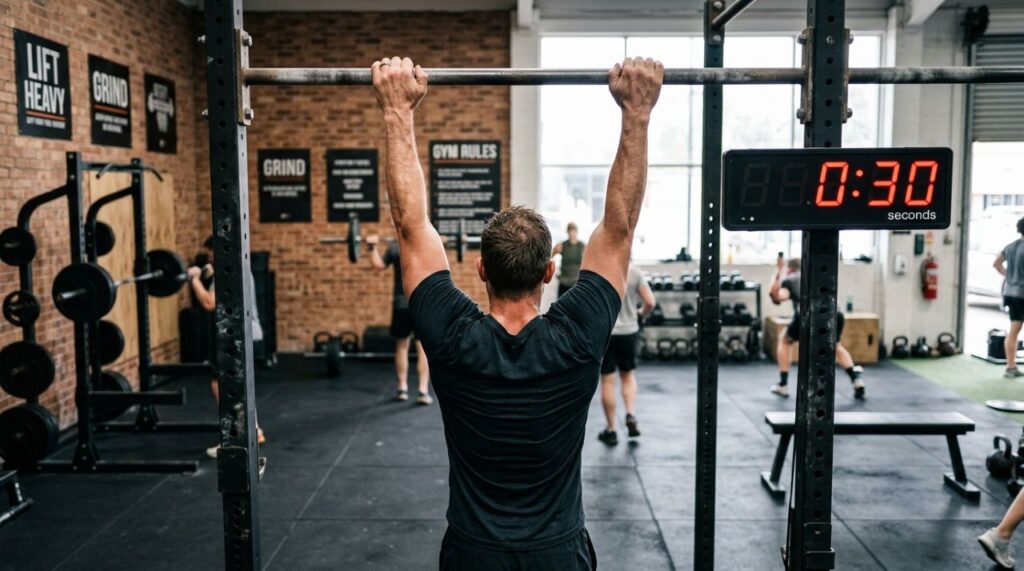 Ficar pendurado em uma barra por apenas 30 segundos pode trazer benefícios ao corpo e especialistas explicam por que o exercício chama atenção