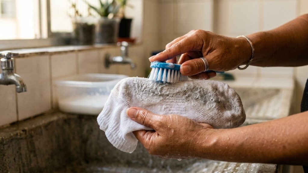 Adeus meias brancas encardidas: esse método com bicarbonato de sódio e água que ajuda a soltar a sujeira e recuperar o branco do tecido