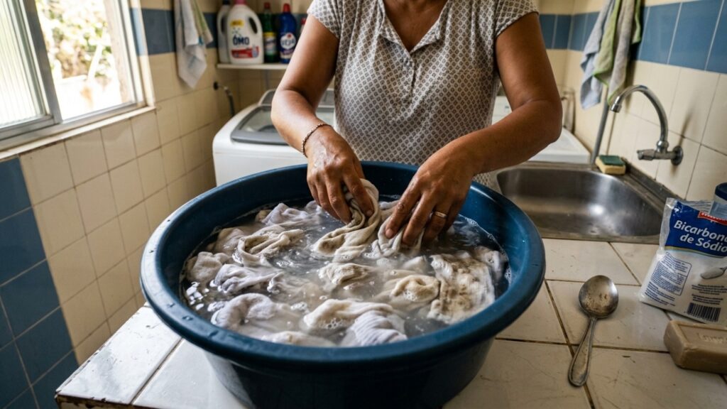 Adeus meias brancas encardidas: esse método com bicarbonato de sódio e água que ajuda a soltar a sujeira e recuperar o branco do tecido
